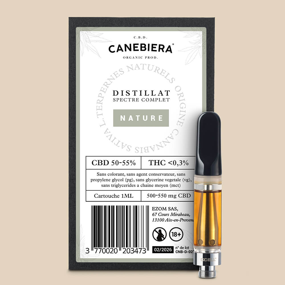 Distillat de CBD goût Nature Candy Canebiera