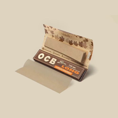 OCB Rolling Paper Slim Long Pack 125mm + Tips