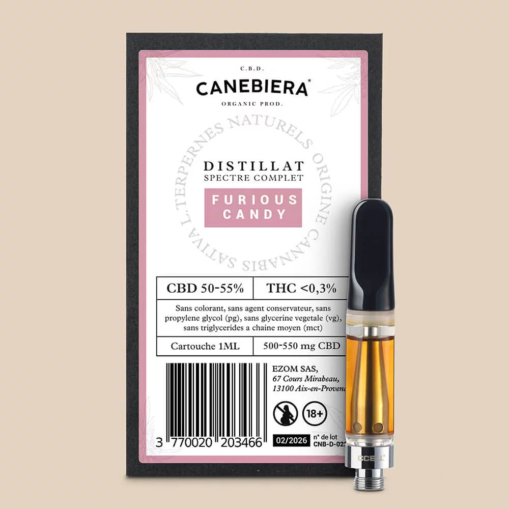 Cartouche Distillat CBD Premium 1ml