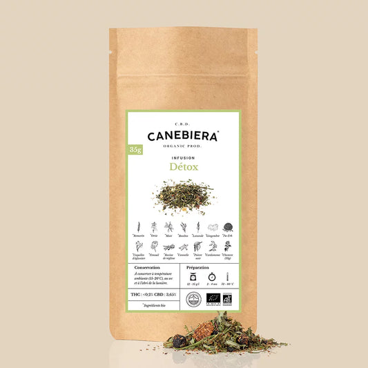 Infusion CBD Détox Bio : Cannelle & Gingembre