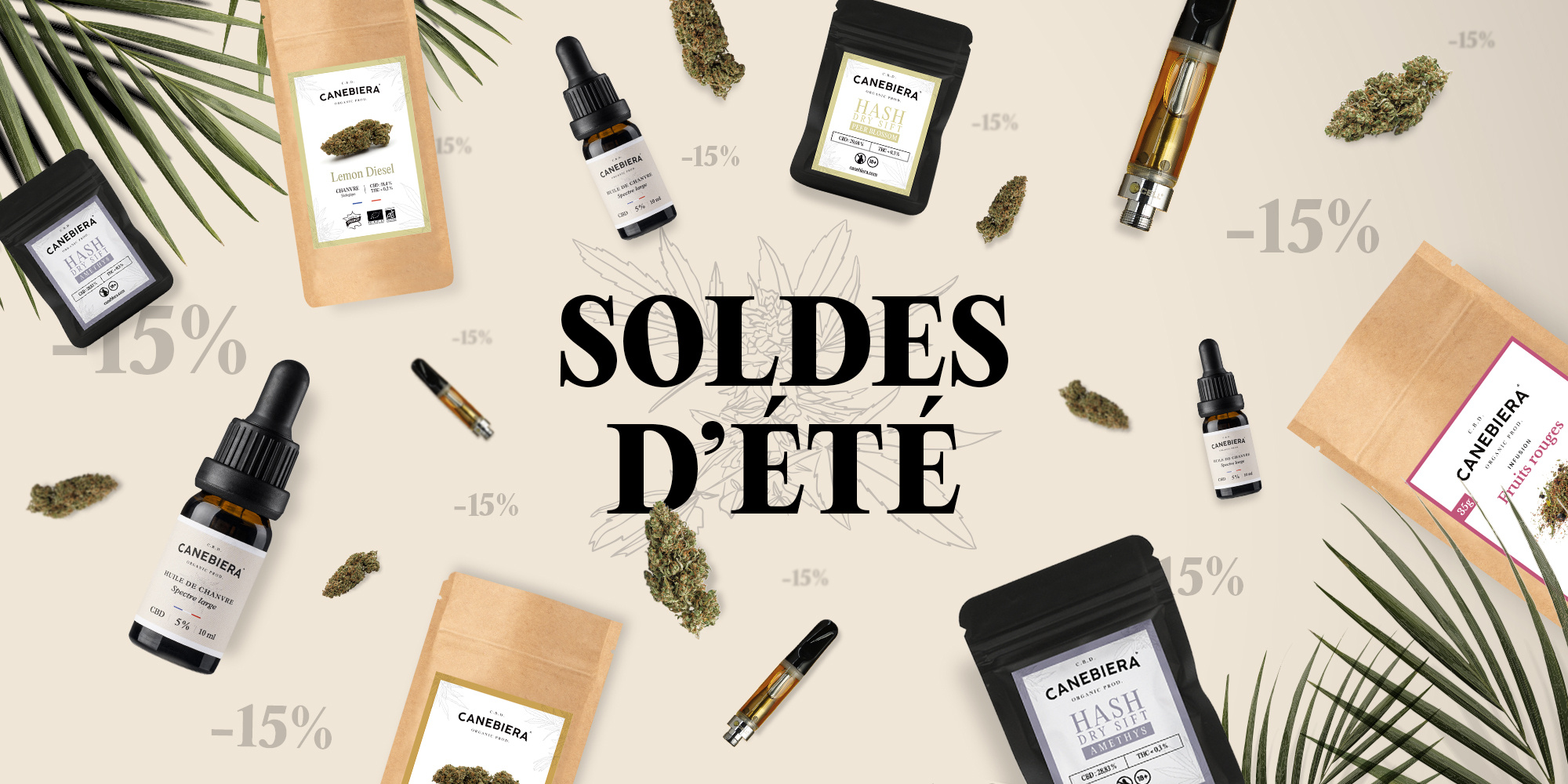 Soldes d'été: -15% sur tout le site !